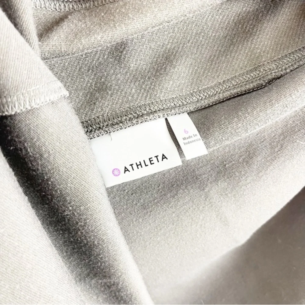 Athleta Ponte Knit A line Flare Skirt Olive Green Women's Size 6